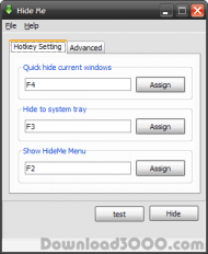 FeatherSoft Windows Hider screenshot